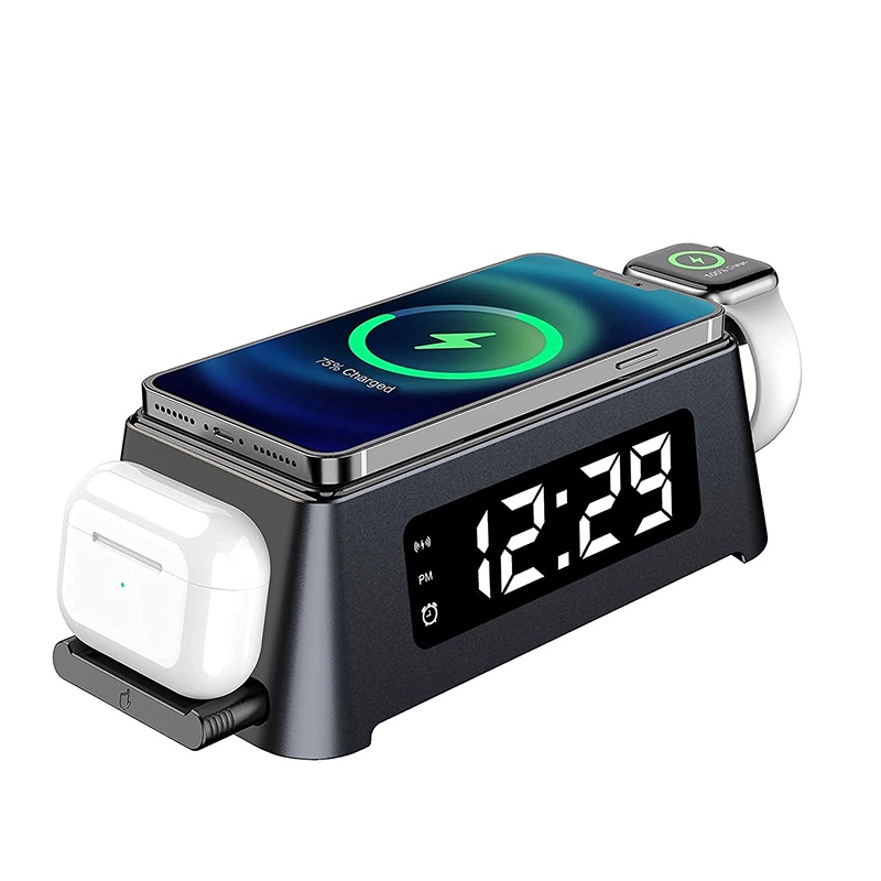 Đế Sạc Nhanh Không Dây Đa Năng Có Đèn LED Cho Đồng Hồ Thông Minh