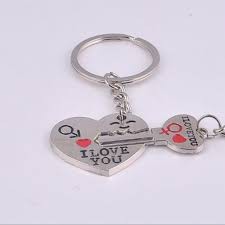 Móc khóa trái tim và chìa khóa trái tim,móc khoá tình nhân bản kết nối dành cho các cặp tình nhân cực dễ thương