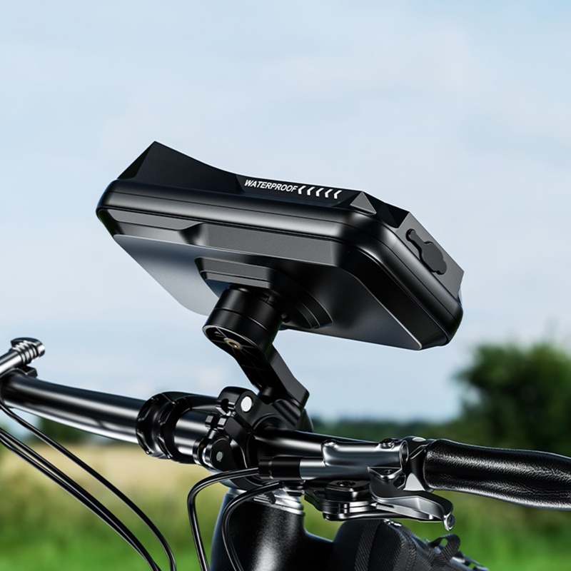 Giá Đỡ Điện Thoại Gắn Tay Lái Xe Máy Xoay 360 Độ° Túi Lưu Trữ Xoay Với Cảm Ứng