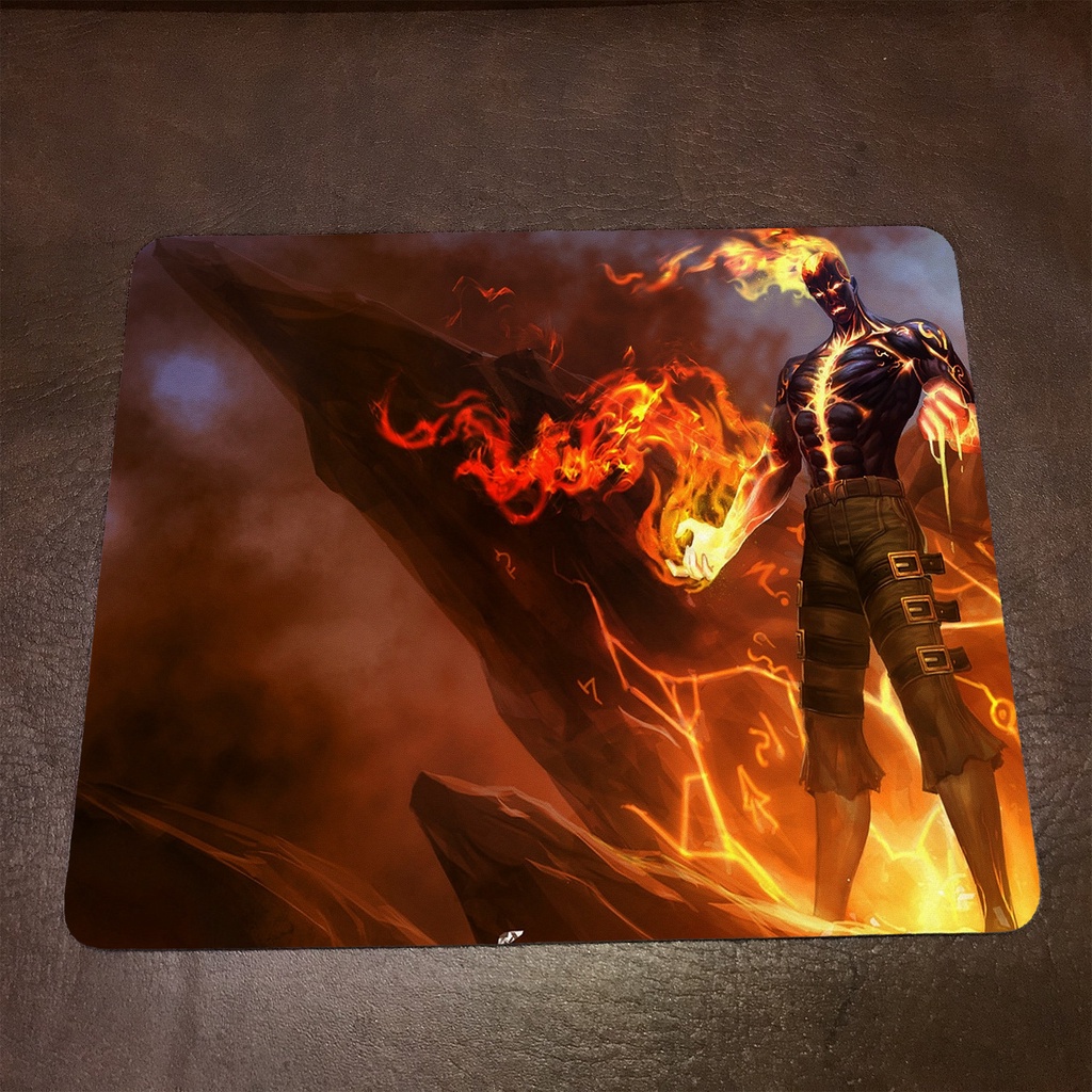 Lót chuột máy tính League of Legends BRAND - Mẫu 1 Mousepad cao su êm ái, nhận in theo yêu cầu