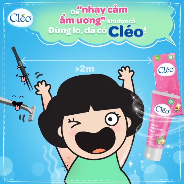 [Nhập Khẩu] Kem Tẩy Lông Cho Da Thương, Da Nhạy Cảm Cleo 50g