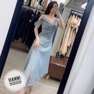 Đầm rớt vai body dự tiệc