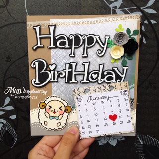 Thiệp thiết kế Scrapbook