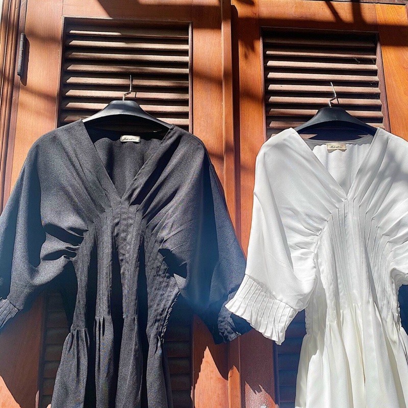 ĐẦM XINH KIO DRESS form chuẩn tay lỡ thiết kế cho các nàng dự tiệc phần xếp li tinh tế | BigBuy360 - bigbuy360.vn