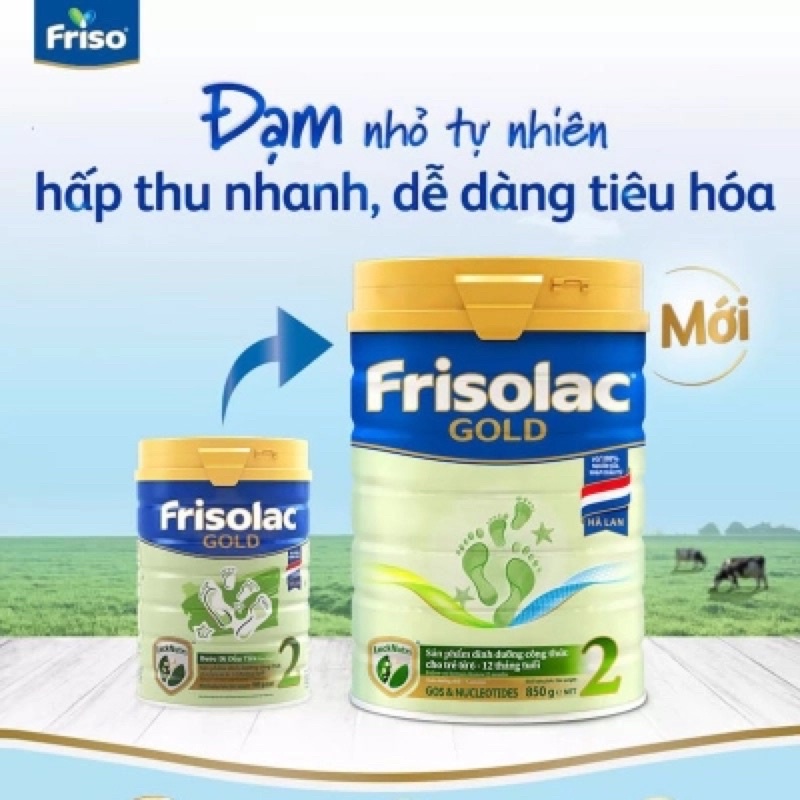 Sữa bột Fisolac Gold 2 850g (mẫu mới)