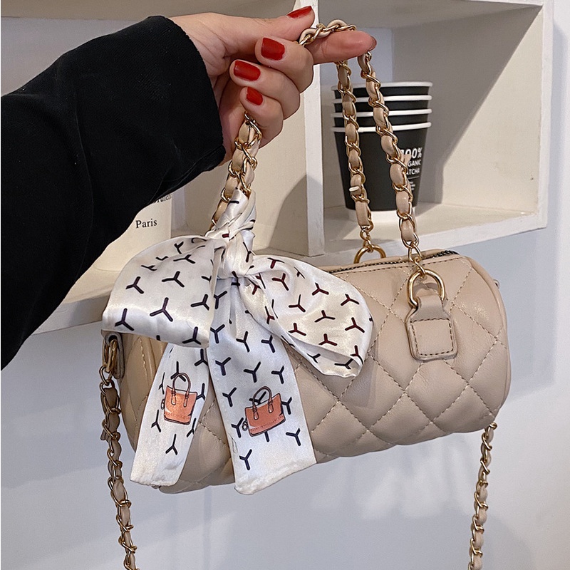 Túi Đeo Vai Hình Trụ Cỡ Nhỏ 2022 Thời Trang Xuân Hè Cho Nữ