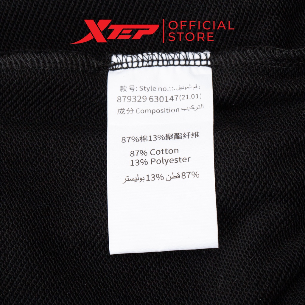 Quần dài thể thao nam Xtep chất liệu nỉ da cá 87% cotton 879329630147