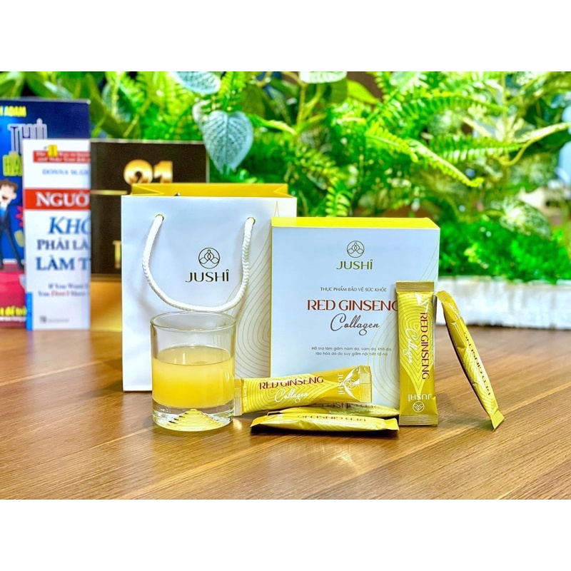 TRÀ NÁM HỒNG SÂM JUSHI - Đánh bay vết nám - Dưỡng da trắng hồng