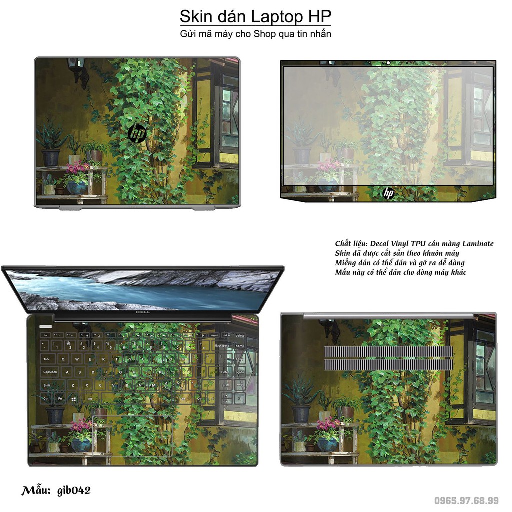 Skin dán Laptop HP in hình Ghibli Nhật Bản (inbox mã máy cho Shop)