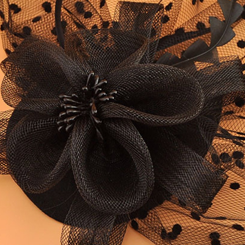 Flgo Phụ Kiện Cài Tóc Hình Lông Vũ Phong Cách Bohemian Phối Ruy Băng Lưới