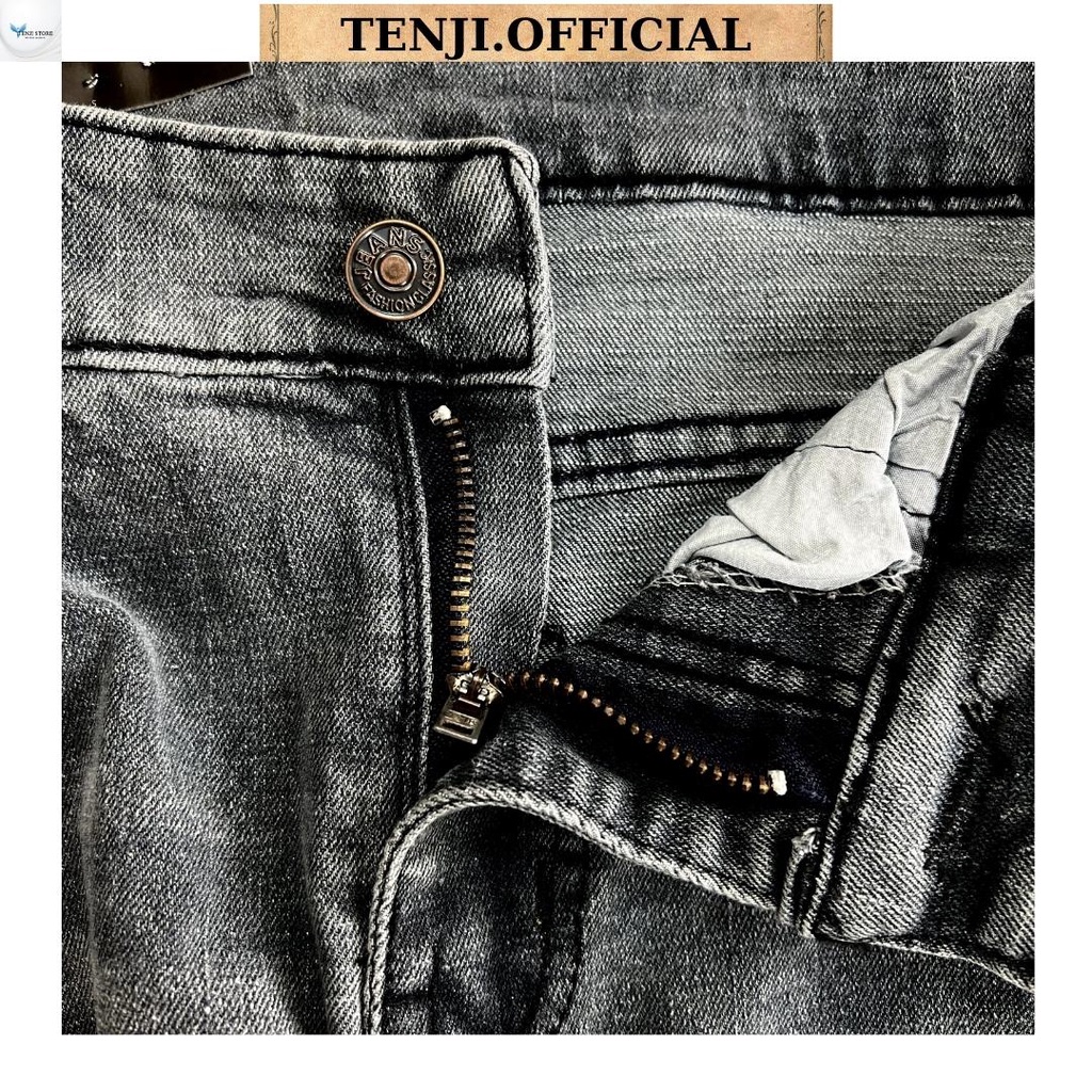 Quần Short Nam Quần Đùi Nam Đen Trơn TENJI SH225 Jean Co Dãn 4 Chiều Đẹp Cá Tính Nhiều Mẫu Mới