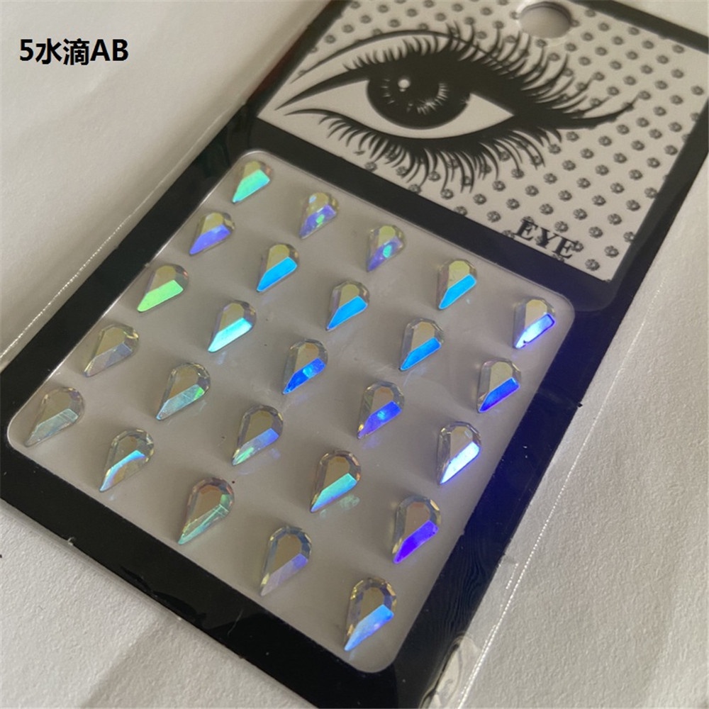 [Hàng mới về] Kim cương ngọc trai nhân tạo hình giọt nước trang điểm mắt xinh xắn