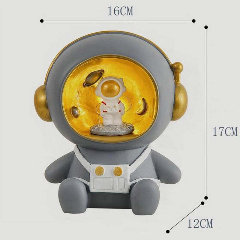 Ống heo tiết kiệm hình phi hành gia có đèn phát sáng