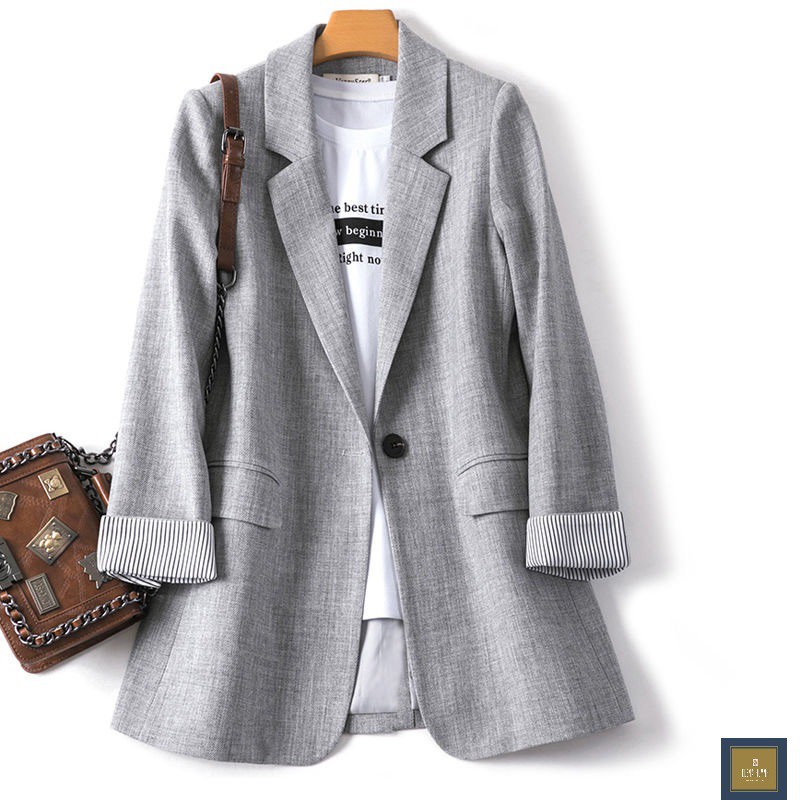 Áo blazer trơn nữ đẹp phối tay phong cách Hàn Quốc | BigBuy360 - bigbuy360.vn