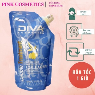 Hấp diva ủ dưỡng ẩm phục hồi siêu mềm mượt diva collagen 500ml - hấp ủ tại nhà - hàng chính hãng