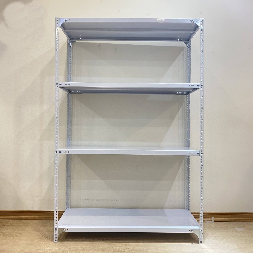 Kệ Sắt V Lỗ Đa Năng Dài 0,8m x Rộng 0,3m x Cao 1m-1,2m-1,5m-2m – 3,4,5,6 Tầng - Lắp Ghép