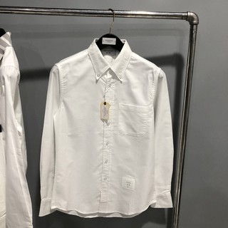(3 MÀU) SƠ MI THOM BROWNE TRẮNG HOẠ TIẾT