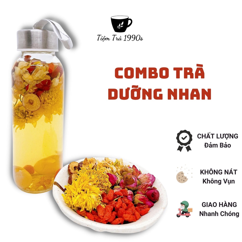 Combo trà dưỡng nhan đẹp da đẹp dáng - Tiệm trà 1900s trà thảo mộc
