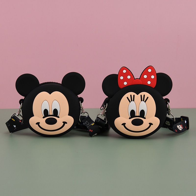 Túi đeo chéo hình chuột Mickey/ Minnie dễ thương cho trẻ em