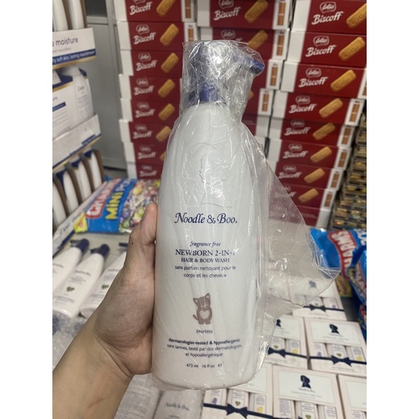 Sữa Tắm Noodle & Boo Mỹ - Dầu gội - Xịt thơm quần áo em bé hãng Noodle & Boo 473ml Mỹ có sẵn cả bộ