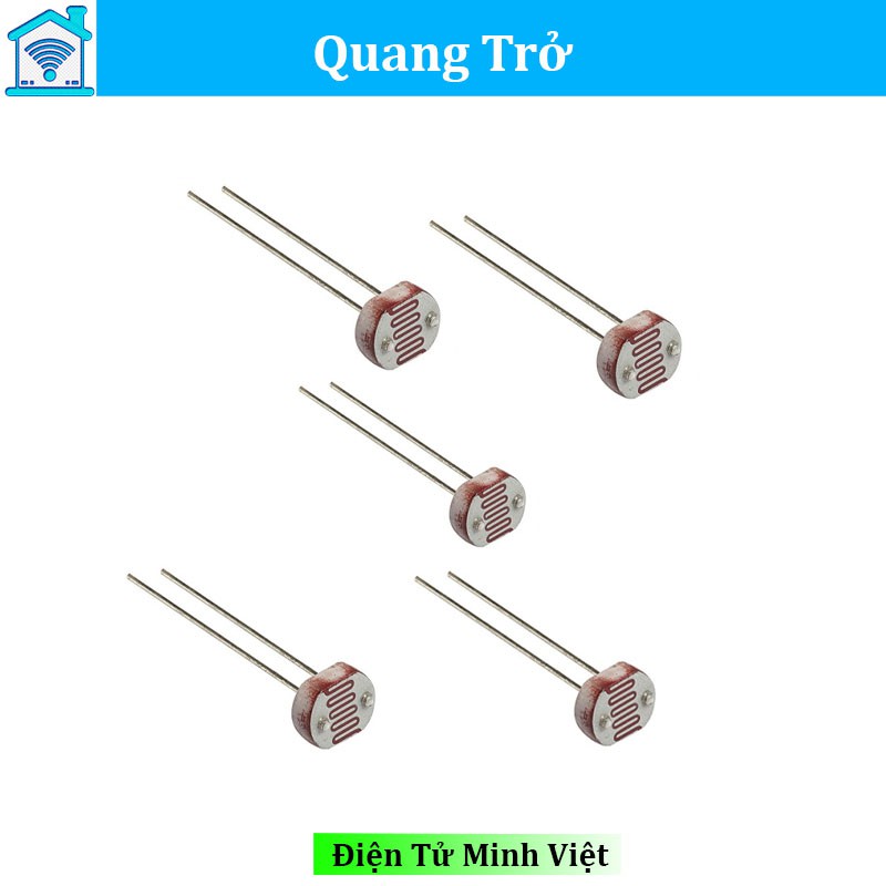 Quang Trở CDS 5mm (Cảm Biến Ánh Sáng 5mm)