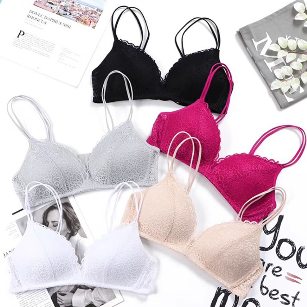 Áo Lót Ren Nâng Ngực Không Gọng Mềm Mại