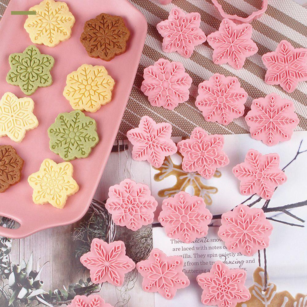 Bộ 9 Khuôn Cắt Bánh Quy Hình Hoa Tuyết 3D