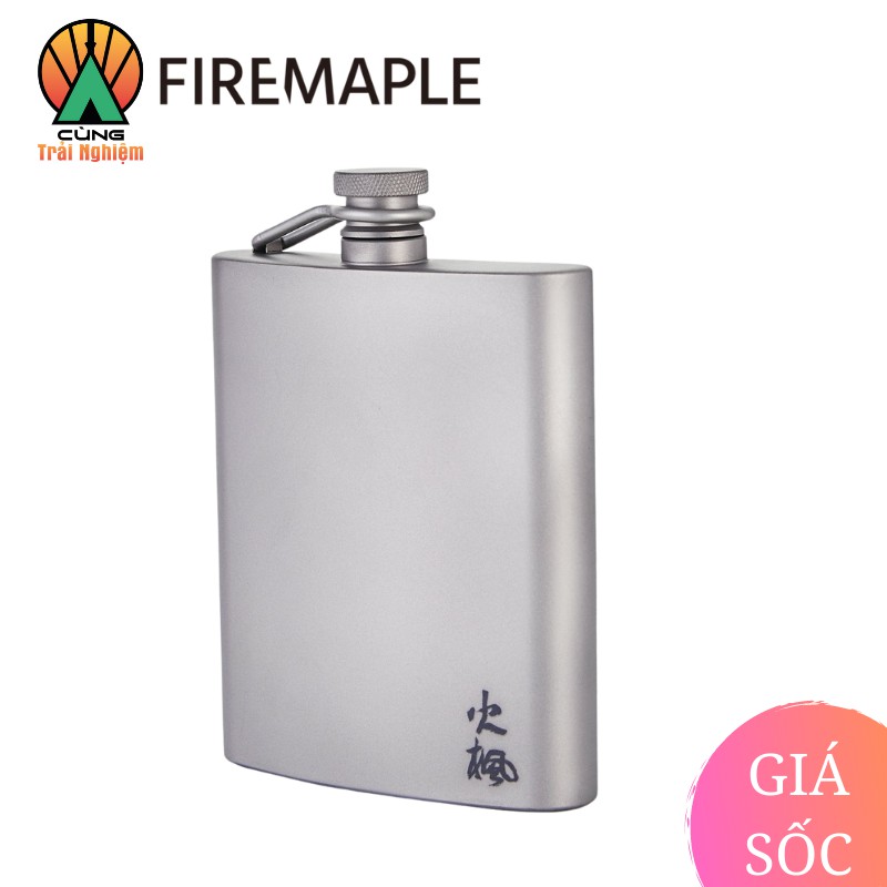 [CHÍNH HÃNG] Bình Đựng Rượu Bacchus 200ml Dã Ngoại Chuyên dụng Fire Maple Siêu Nhẹ Titanium Hip Flask FMP-BINH-1