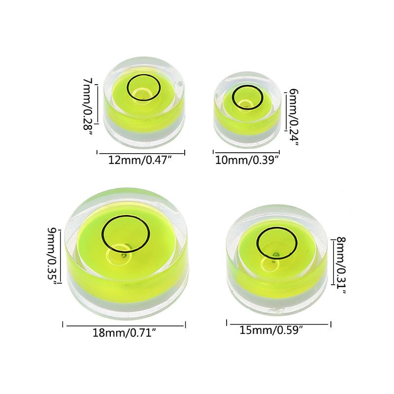 Set 5 Dụng Cụ Đo Độ Cân Bằng Với Bong Bóng Nhiều Kích Cỡ