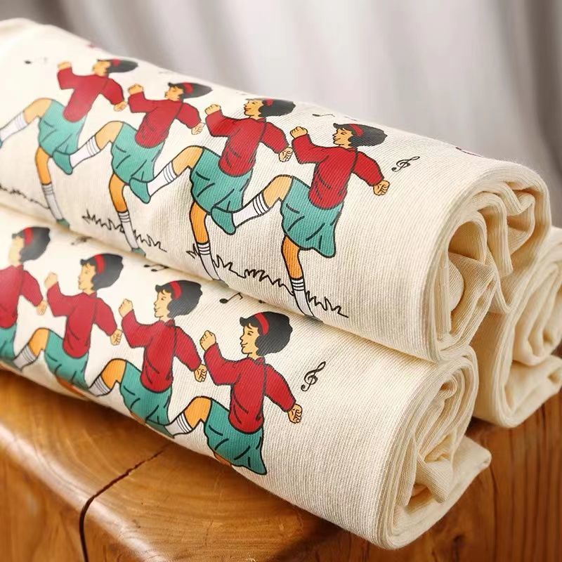 Áo Thun Tay Ngắn Hoạ Tiết Hoạt Hình Phong Cách Retro Mùa Hè