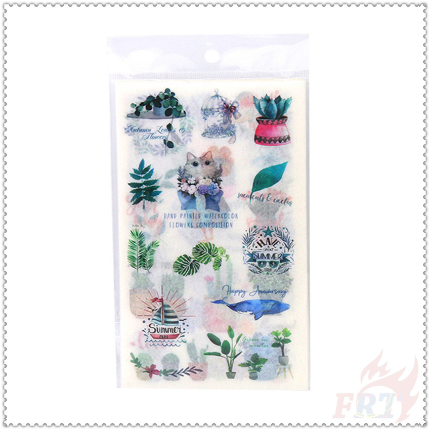 ❀ Sticker Dán Trang Trí Hình Cây Xương Rồng Xinh Xắn ❀ Set 6 Tấm Sticker Dán Trang Trí Thời Trang