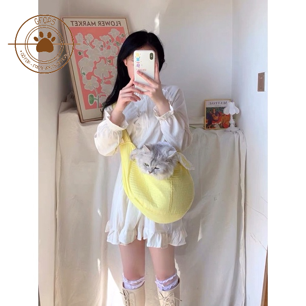 Túi vận chuyển cho chó mèo Ulzzang phong cách Hàn Quốc  siêu to cực xinh - 4pets official