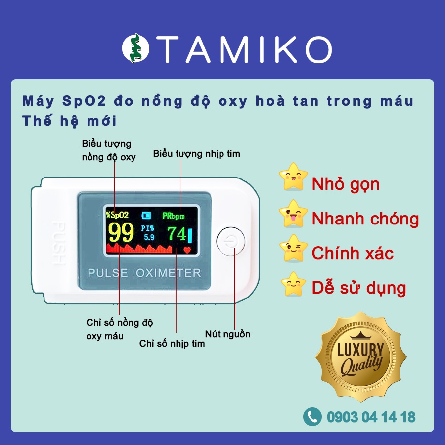 [Tặng kèm pin - bảo hành 12 tháng] Máy đo SPO2, Máy đo nồng độ oxy trong máu và đo nhịp tim cầm tay LK88-LK89