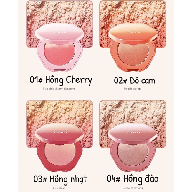 Phấn má hồng Novo bền màu lâu trôi chống nước và mồ hôi