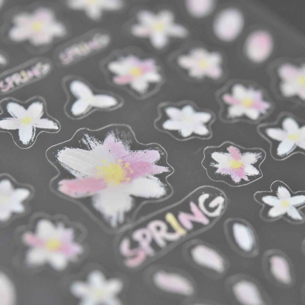 Miếng Dán Trang Trí Móng Tay Tự Dính Họa Tiết 5D Kiểu Nhật Bản Dễ Thương