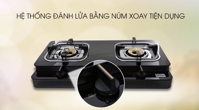 Bếp gas đôi Electrolux ETG727GKR MỚI 100%,Đánh lửa Magneto cho tia lửa nhanh, dễ thao tác. tặng kèm DÂY GAS