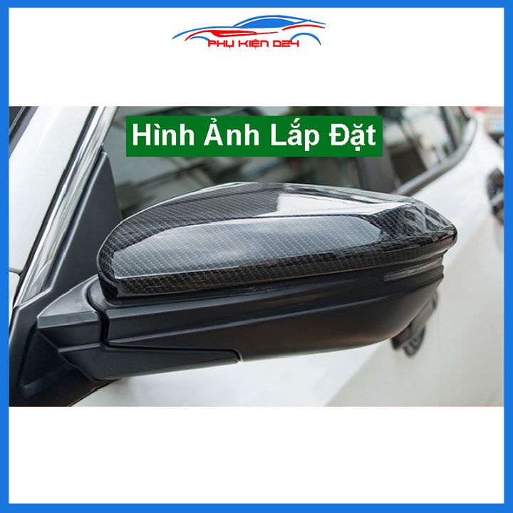 Ốp gương Civic 2022-2023, 2016-2017-2018-2019-2020-2021 vân Cacbon bảo vệ chống trầy trang trí làm đẹp xe