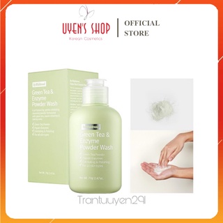 Bột rửa mặt trà xanh By Wishtrend Green tea & Enzyme Powder Wash 70g