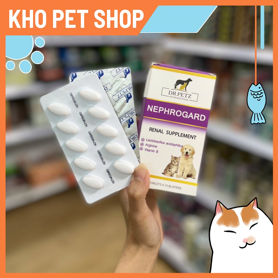 Viên uống DR. PETZ NEPHROGARD hỗ trợ thận (vỉ 10 viên)