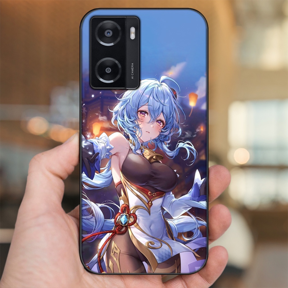 Ốp lưng Oppo A57 4G viền đen in hình Ganyu Genshin Impact