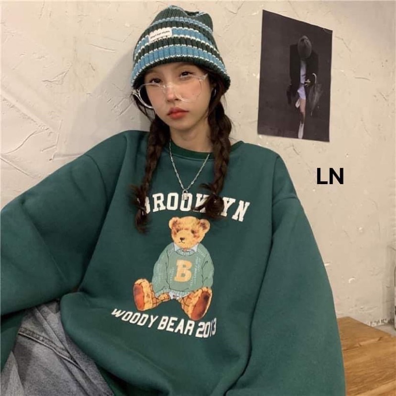 Áo nỉ bo cotton gấu B LN12