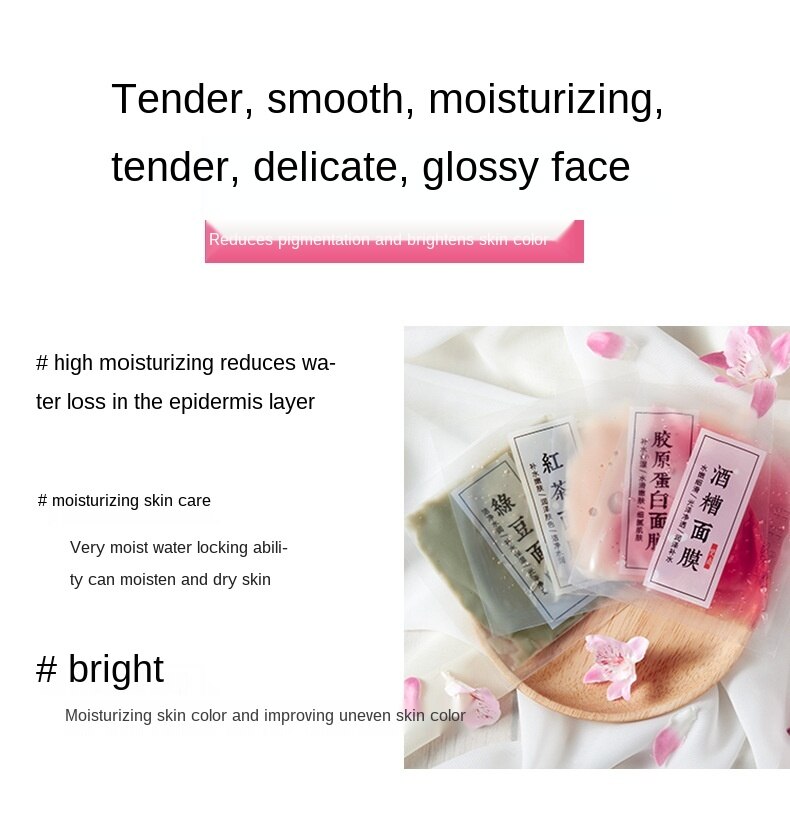 Mặt nạ Collagen dưỡng ẩm làm sáng da chống nứt nẻ Ven Zen