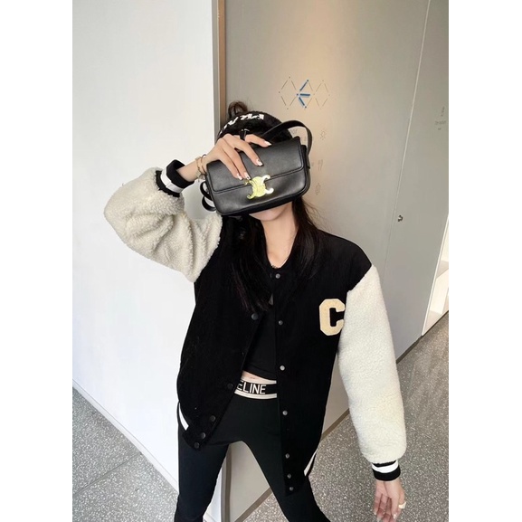Bomber C tay lông xù