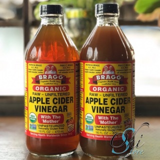 Dấm táo BRAGG ORGANIC APPLE CIDER VINEGAR