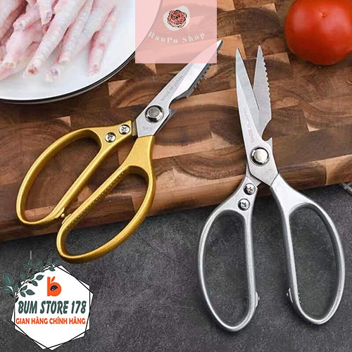 Kéo Nhật SK5 Kapusi đa năng lưỡi thép, Kéo cắt xương gà Nhật Bản cao cấp