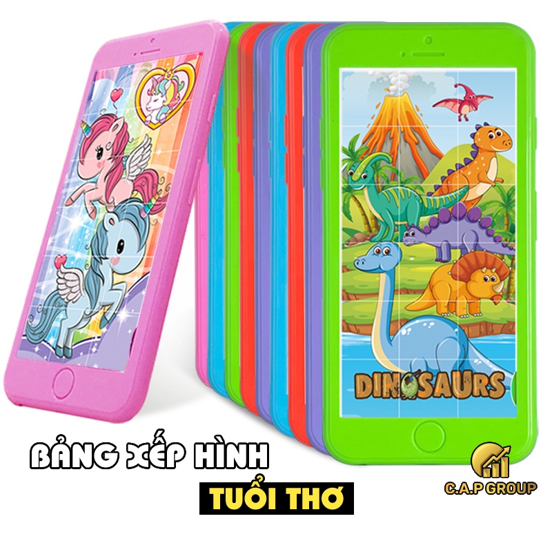 Bảng xếp hình tuổi thơ cho bé đồ chơi huyền thoại - Bản to - 0I3
