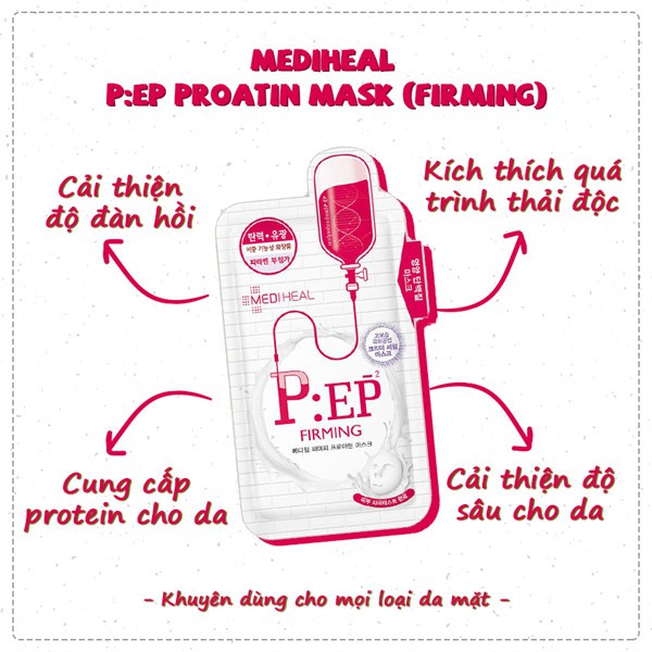 Mặt Nạ Dưỡng Trắng, Phục Hồi Da, Chống Lão Hóa, Làm Dịu Da Mediheal Proatin Mask 25ml