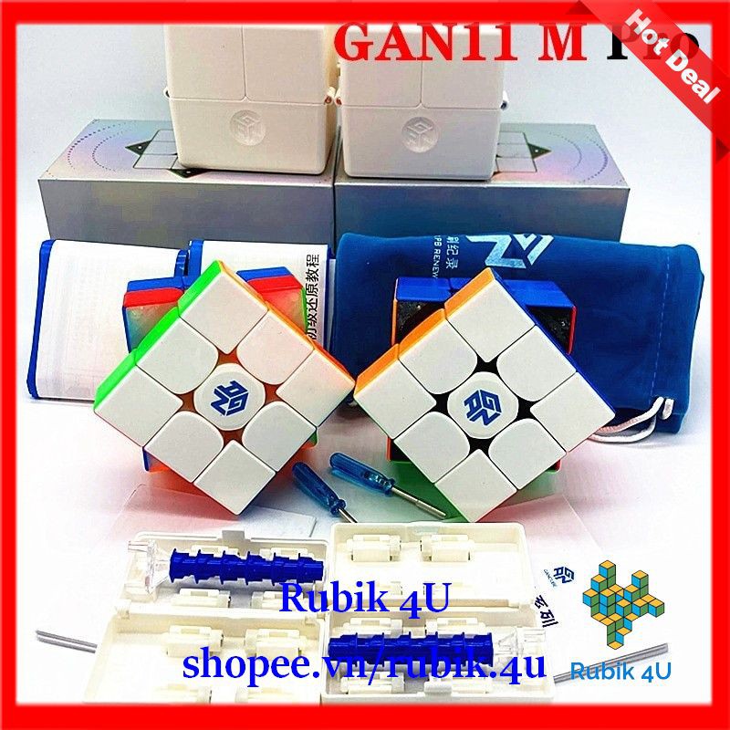 Rubik 3x3x3 GAN 11 M Pro Khối Rubic Lập Phương 3 Tầng Cao Cấp