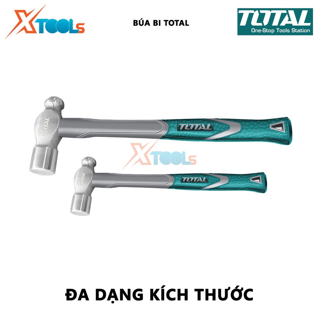 Búa bi Total | búa cầm tay mini Quy cách: 16oz-48oz Trọng lượng đầu búa: 450-1300g, dùng để đóng, tán đinh trên mọi