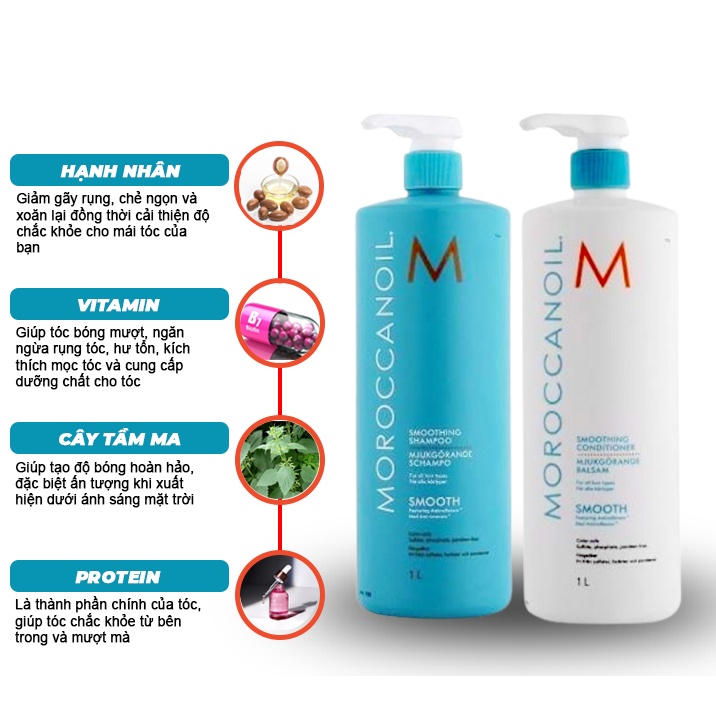 Dầu Gội Xả Moroccanoil Repair Phục Hồi Tóc Hư Tổn Ovana Store 1000ml